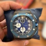 ساعت مردانه اودمار پیگه کرنوگراف Royal Oak Offshore بند پیو آبی - تصویر 3