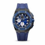 ساعت مردانه اودمار پیگه کرنوگراف Royal Oak Offshore بند پیو آبی