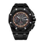ساعت مردانه اودمار پیگه کرنوگراف Royal Oak Offshore بند پیو مشکی